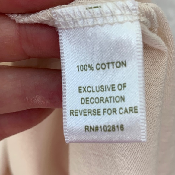 Garnet Hill 3-D Floral Embellished Cotton Tank Dress Beige Sz M - Picture 9 of 13